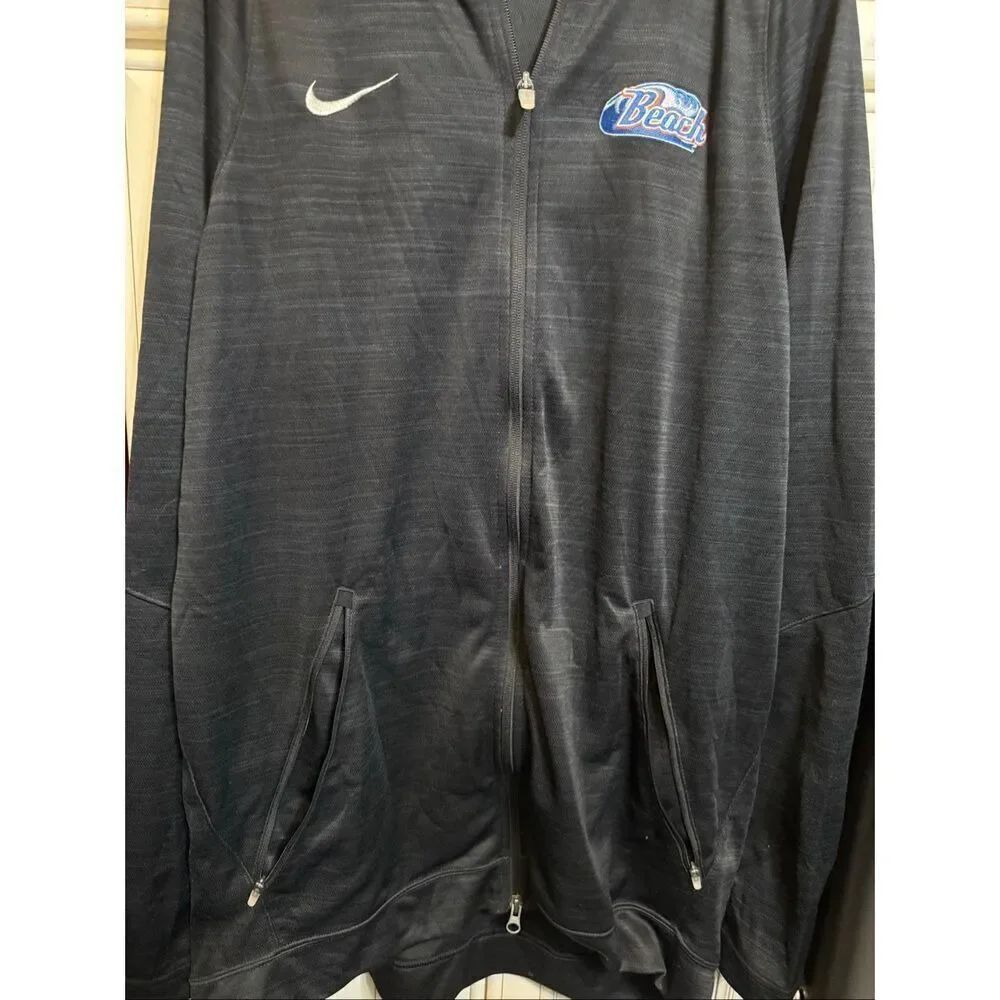 Nike Men's Black Long Sleeve Dri-FIT Lightweight Full Zip Jacket Size XLT